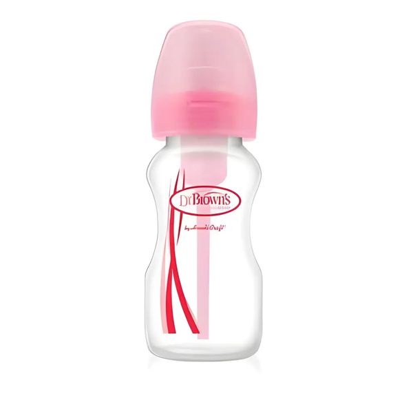 Дитяча пляшечка для годування з широкою шийкою, 270 мл, колір рожевий WB91305-ESX фото